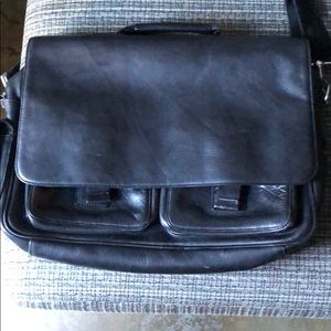 Leather Banana Republic Messenger Bag